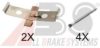 PEUGE 4211674 Accessory Kit, disc brake pads